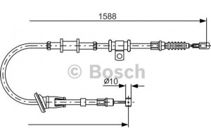 Bosch Ντίζα, Φρένο Ακινητοποίησης - 1 987 482 245