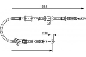 Bosch Ντίζα, Φρένο Ακινητοποίησης - 1 987 482 245
