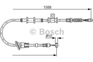 Bosch Ντίζα, Φρένο Ακινητοποίησης - 1 987 482 246