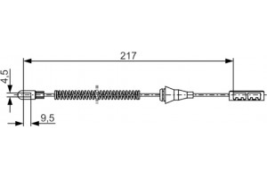 Bosch Ντίζα, Φρένο Ακινητοποίησης - 1 987 482 251