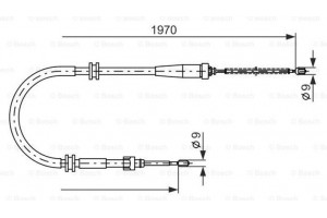 Bosch Ντίζα, Φρένο Ακινητοποίησης - 1 987 482 253
