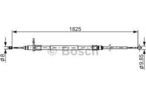 Bosch Ντίζα, Φρένο Ακινητοποίησης - 1 987 482 254