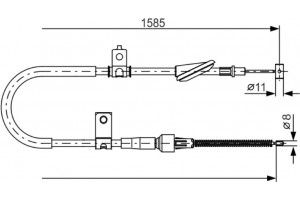 Bosch Ντίζα, Φρένο Ακινητοποίησης - 1 987 482 257