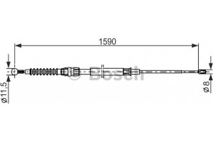 Bosch Ντίζα, Φρένο Ακινητοποίησης - 1 987 482 265