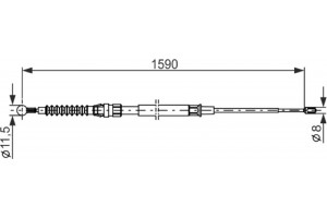Bosch Ντίζα, Φρένο Ακινητοποίησης - 1 987 482 265