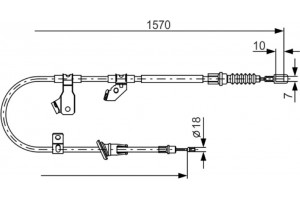 Bosch Ντίζα, Φρένο Ακινητοποίησης - 1 987 482 272