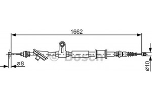 Bosch Ντίζα, Φρένο Ακινητοποίησης - 1 987 482 285