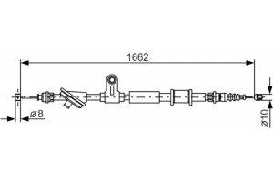 Bosch Ντίζα, Φρένο Ακινητοποίησης - 1 987 482 285