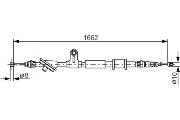 Bosch Ντίζα, Φρένο Ακινητοποίησης - 1 987 482 285
