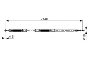 Bosch Ντίζα, Φρένο Ακινητοποίησης - 1 987 482 287