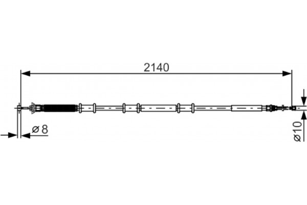 Bosch Ντίζα, Φρένο Ακινητοποίησης - 1 987 482 288