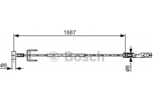 Bosch Ντίζα, Φρένο Ακινητοποίησης - 1 987 482 292