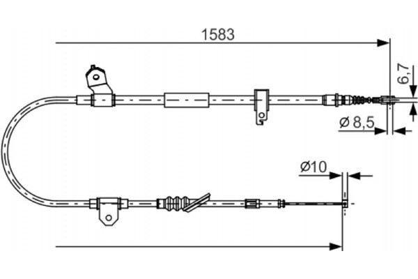 Bosch Ντίζα, Φρένο Ακινητοποίησης - 1 987 482 296