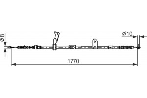 Bosch Ντίζα, Φρένο Ακινητοποίησης - 1 987 482 300