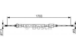 Bosch Ντίζα, Φρένο Ακινητοποίησης - 1 987 482 315