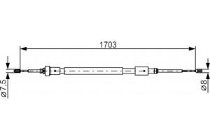 Bosch Ντίζα, Φρένο Ακινητοποίησης - 1 987 482 315
