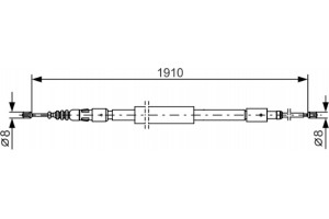 Bosch Ντίζα, Φρένο Ακινητοποίησης - 1 987 482 318