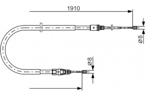 Bosch Ντίζα, Φρένο Ακινητοποίησης - 1 987 482 323