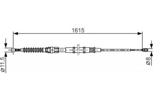 Bosch Ντίζα, Φρένο Ακινητοποίησης - 1 987 482 328