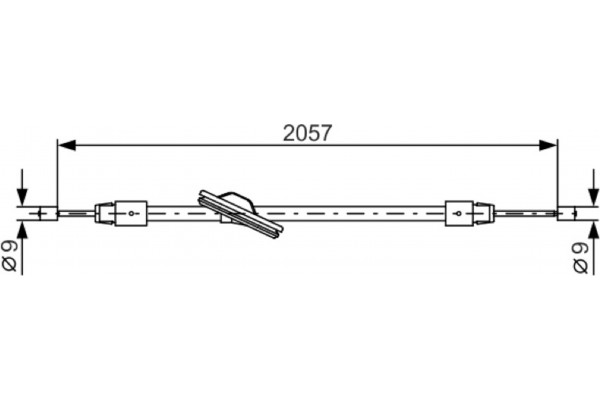 Bosch Ντίζα, Φρένο Ακινητοποίησης - 1 987 482 331