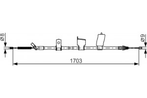 Bosch Ντίζα, Φρένο Ακινητοποίησης - 1 987 482 338