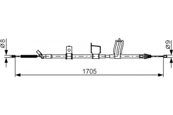 Bosch Ντίζα, Φρένο Ακινητοποίησης - 1 987 482 339