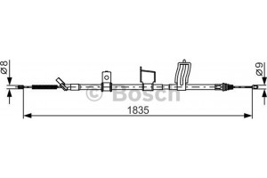Bosch Ντίζα, Φρένο Ακινητοποίησης - 1 987 482 341