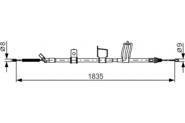 Bosch Ντίζα, Φρένο Ακινητοποίησης - 1 987 482 341