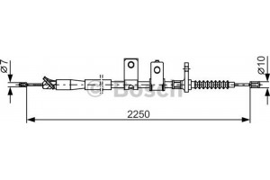 Bosch Ντίζα, Φρένο Ακινητοποίησης - 1 987 482 343