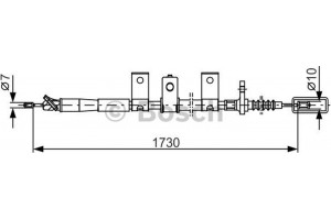 Bosch Ντίζα, Φρένο Ακινητοποίησης - 1 987 482 344