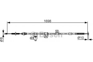 Bosch Ντίζα, Φρένο Ακινητοποίησης - 1 987 482 346