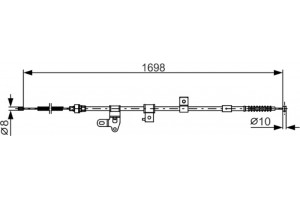 Bosch Ντίζα, Φρένο Ακινητοποίησης - 1 987 482 346