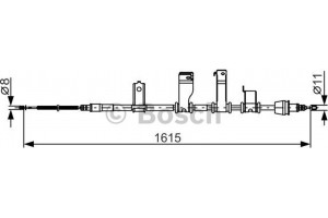 Bosch Ντίζα, Φρένο Ακινητοποίησης - 1 987 482 349