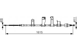 Bosch Ντίζα, Φρένο Ακινητοποίησης - 1 987 482 349