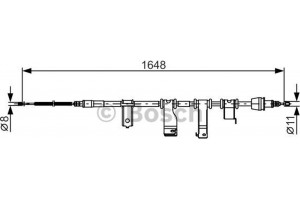 Bosch Ντίζα, Φρένο Ακινητοποίησης - 1 987 482 350