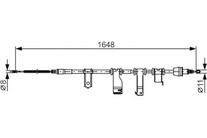 Bosch Ντίζα, Φρένο Ακινητοποίησης - 1 987 482 350
