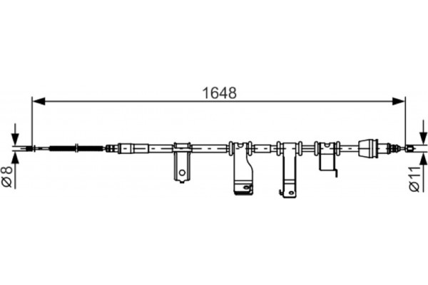 Bosch Ντίζα, Φρένο Ακινητοποίησης - 1 987 482 350