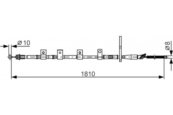 Bosch Ντίζα, Φρένο Ακινητοποίησης - 1 987 482 356 Bosch Ντίζα, Φρένο Ακινητοποίησης - 1 987 482 356