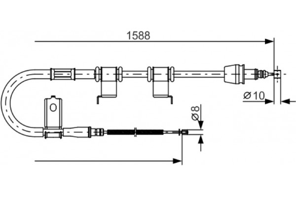 Bosch Ντίζα, Φρένο Ακινητοποίησης - 1 987 482 359