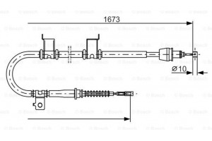 Bosch Ντίζα, Φρένο Ακινητοποίησης - 1 987 482 361