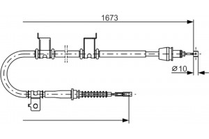 Bosch Ντίζα, Φρένο Ακινητοποίησης - 1 987 482 361