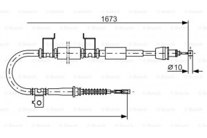 Bosch Ντίζα, Φρένο Ακινητοποίησης - 1 987 482 362