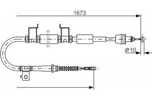 Bosch Ντίζα, Φρένο Ακινητοποίησης - 1 987 482 362
