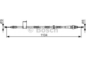 Bosch Ντίζα, Φρένο Ακινητοποίησης - 1 987 482 364