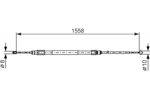 Bosch Ντίζα, Φρένο Ακινητοποίησης - 1 987 482 368