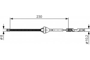 Bosch Ντίζα, Φρένο Ακινητοποίησης - 1 987 482 370
