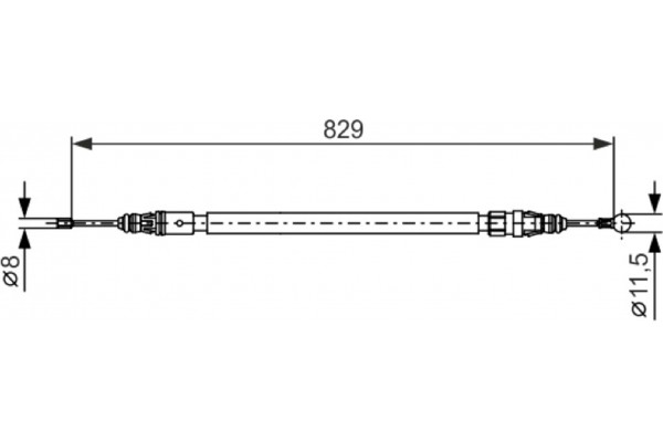 Bosch Ντίζα, Φρένο Ακινητοποίησης - 1 987 482 372 Bosch Ντίζα, Φρένο Ακινητοποίησης - 1 987 482 372