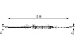 Bosch Ντίζα, Φρένο Ακινητοποίησης - 1 987 482 375