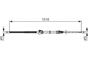 Bosch Ντίζα, Φρένο Ακινητοποίησης - 1 987 482 375