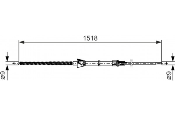 Bosch Ντίζα, Φρένο Ακινητοποίησης - 1 987 482 375